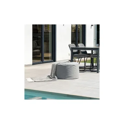 HOME DELUXE XXL Outdoor Sitzsack CLOUD Hocker - Hellgrau
