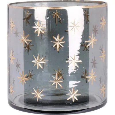 Home Styling Collection Teelichthalter Grau 10 cm