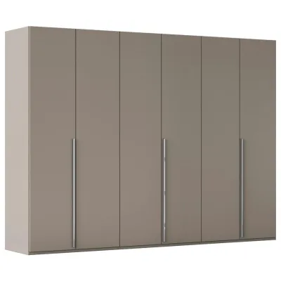 home24 Drehtürenschrank Montclar Fango 301x223x60 cm