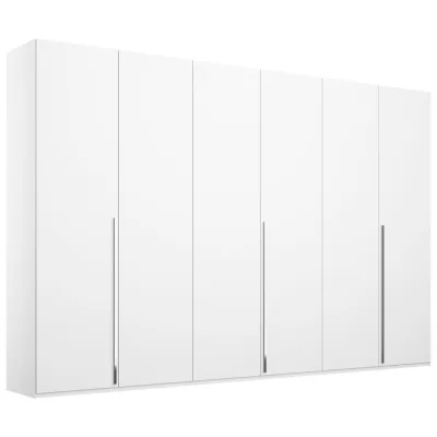 home24 Drehtürenschrank Montclar Weiß 301x223x60 cm