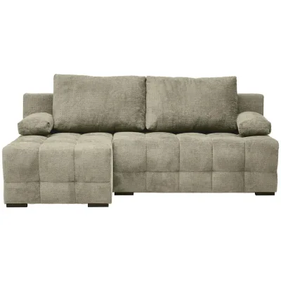 home24 Ecksofa Beige 204x145 cm