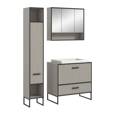 Homes & Jones Badezimmer Kaschmir 125x192x48 cm