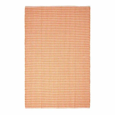 Homescapes Baumwollteppich Orange 110x170 cm