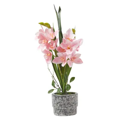 Homescapes Kunstblume Rosa 58 cm