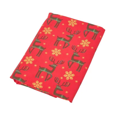 Homescapes Weihnachtstischdecke Rot 137x137 cm