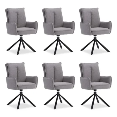 Homestyle4u Armlehnenstuhl Grau 59x94x64 cm