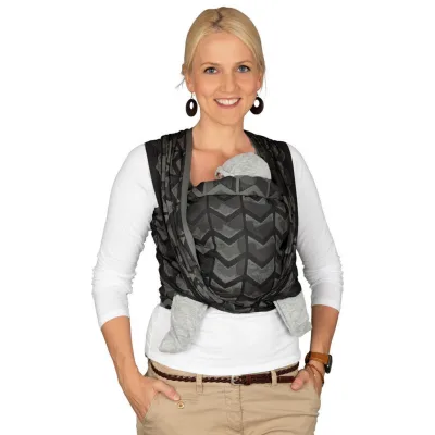 Hoppediz Babytragetuch Anthrazit, Dunkelgrau 70x0.1x460 cm