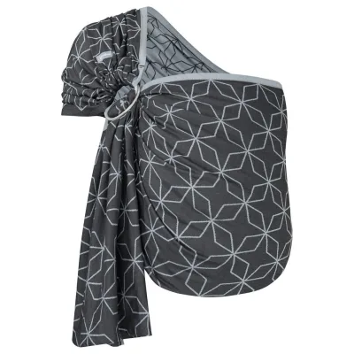 Hoppediz Babytragetuch Dunkelblau, Blaugrau 70x0.1x200 cm