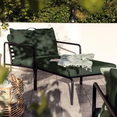 Houe Avon Set Loungesessel mit Ottoman Alpine