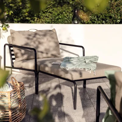 Houe Avon Set Loungesessel mit Ottoman Ash