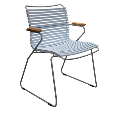 Houe CLICK Gartenstuhl mit Armlehne - Dusty light blue