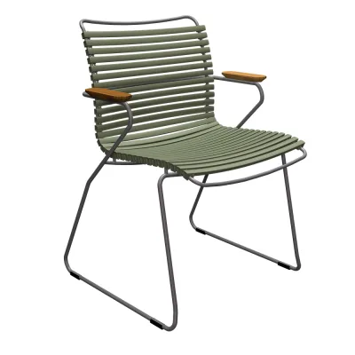 Houe CLICK Gartenstuhl mit Armlehne - Olive green