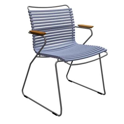 Houe CLICK Gartenstuhl mit Armlehne - Pigeon blue
