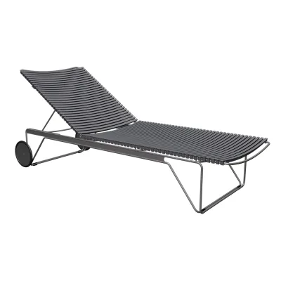 Houe CLICK Sunbed mit verstellbarer Lehne - Dark grey