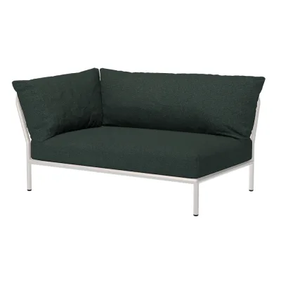 Houe LEVEL 2 Ecke, links Kissen: Alpine. Gestell: Muted white