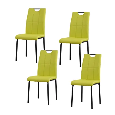 HTI-Living Esszimmerstuhl Denton Webstoff Grün 4er-Set