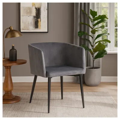 HTI-Living Esszimmerstuhl Destin Velvet Grau