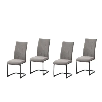 HTI-Living Esszimmerstuhl LennyP 4er-Set Braun