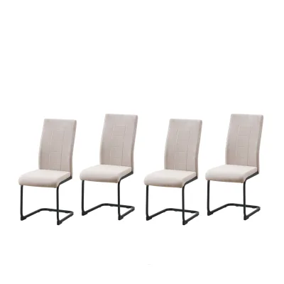 HTI-Living Esszimmerstuhl LennyP 4er-Set Creme