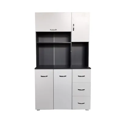 HTI-Living Küchenschrank Grau/Weiß Blanca