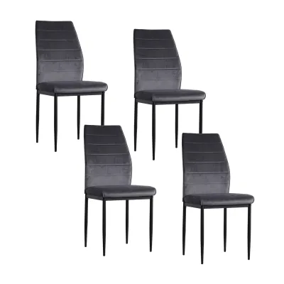HTI-Living Stuhl Madison Velvet Grau