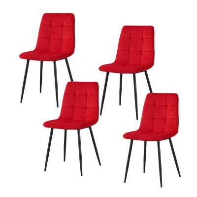 HTI-Living Stuhl Mesa Velvet Rot