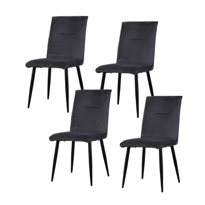 HTI-Living Stuhl Salinas Velvet 4er-Set