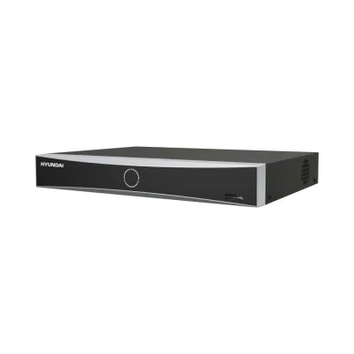 Hyundai HYU-1114 AiSense 4 Kanal Netzwerkrekorder mit PoE Ports, 4k Ultra HD und KI