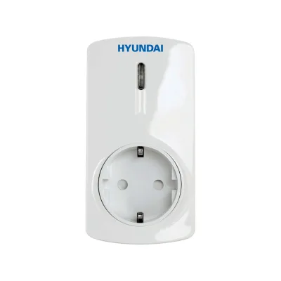 Hyundai HYU-76 Funk Zwischenstecker mit Verbrauchsmessung für Smart4Home, 3000 W, 868 MHz