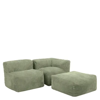 icon Sitzsack-Sofa Grün 290x68x100 cm