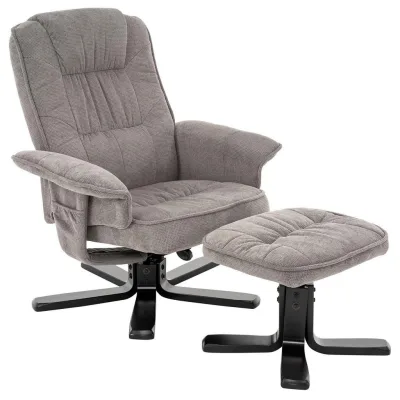 Idimex Relaxsessel Grau, Schwarz 76x87x61 cm