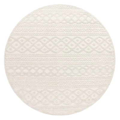 In- & outdoor-teppich Cotara creme 120 cm rund