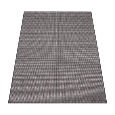 In- & outdoor-teppich Navona anthrazit 80x250 cm