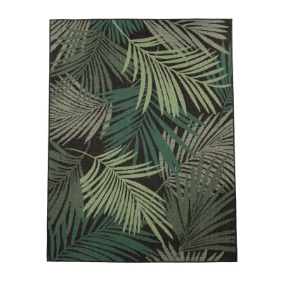 In- & outdoor-teppich Ostenza schwarz 80x250 cm