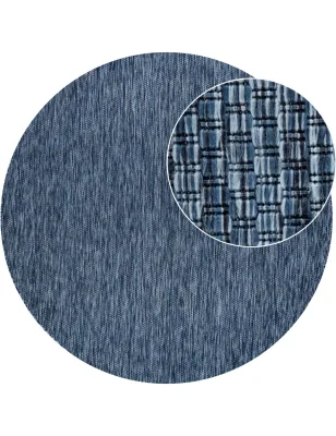 In- & outdoor-teppich Venezia blau 160 cm rund