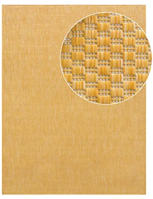 In- & outdoor-teppich Venezia gelb 150 cm quadrat