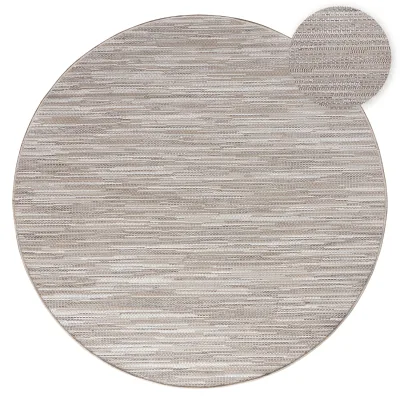 In- & outdoor-teppich Verona beige 120 cm rund