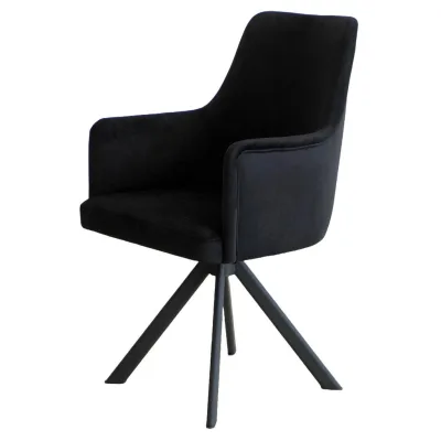 Inka furniture Armlehnenstuhl Schwarz 55x90x58 cm