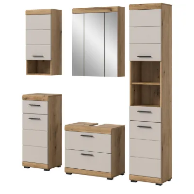 Inn.Furn Badmöbel-Set Kaschmir, Eiche 164x191x34 cm
