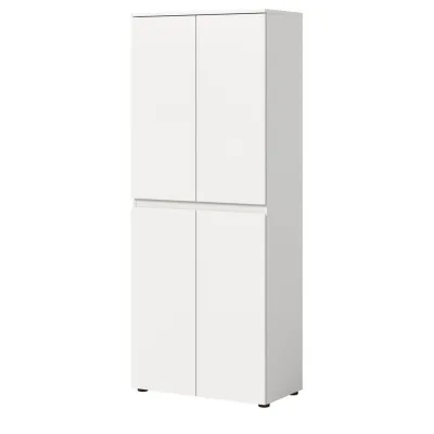 Inn.Furn Mehrzweckschrank Weiß 70x175x37 cm