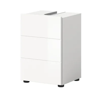 Inn.Furn Waschbeckenunterschrank Weiß Hochglanz 38x56x34 cm