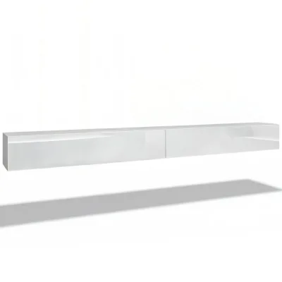 InnoFurn Lowboard Weiß Hochglanz 330x30x38.5 cm