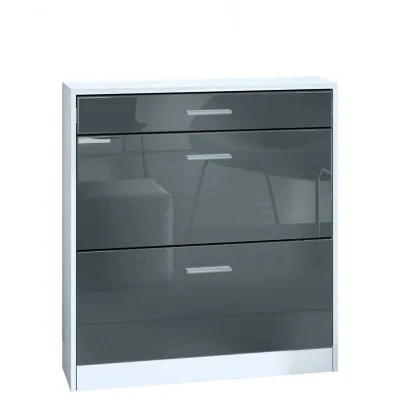 InnoFurn Schuhschrank Grau 89x95.5x23 cm