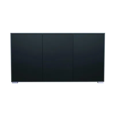 InnoFurn Sideboard Schwarz 152.5x83x37 cm