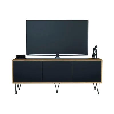 InnoFurn Tv-Board Schwarz 152.5x60.5x37 cm