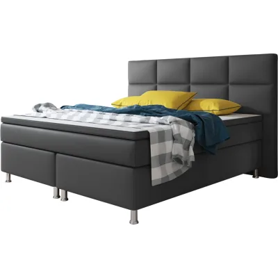 Inter Trading Boxspringbett Miami 180x200 cm anthrazit