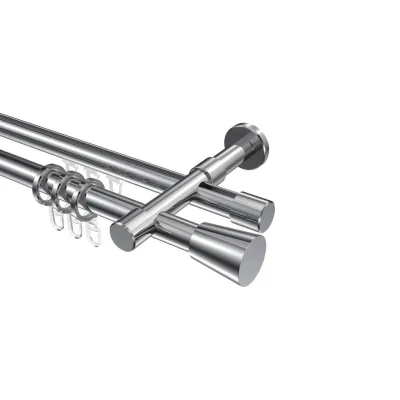 Interdeco Gardinenstange Chrom 120 cm