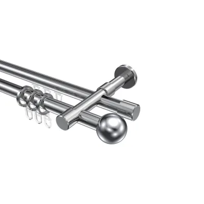 Interdeco Gardinenstange Chrom 160 cm
