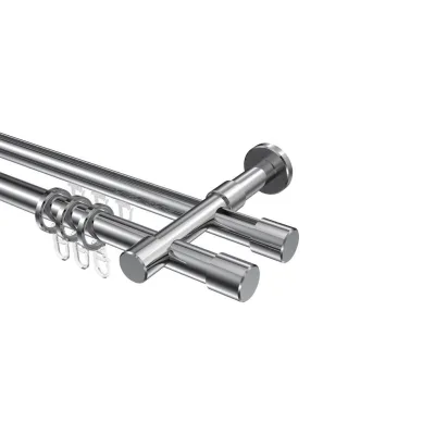 Interdeco Gardinenstange Chrom 360 cm