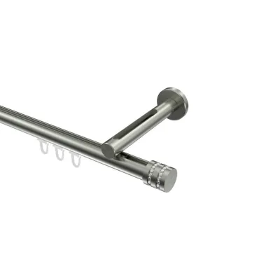 Interdeco Gardinenstange Edelstahl 320 cm